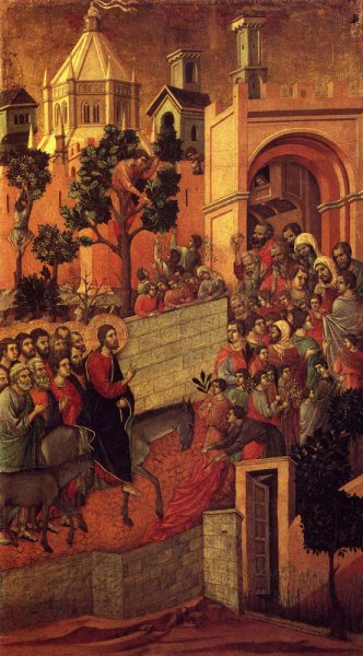 Maesta (Detail From The Maesta Alterpiece) (or Entry Into Jerusalem)