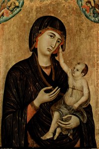 Madonna with Child and Two Angels (Crevole Madonna) 1283-84